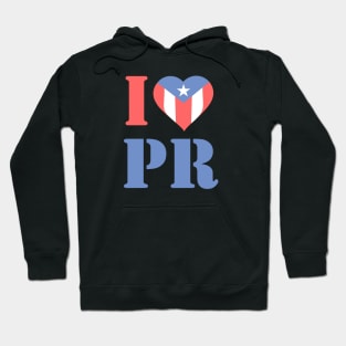 Puerto Rico Love Boricua Flag Heart Hoodie